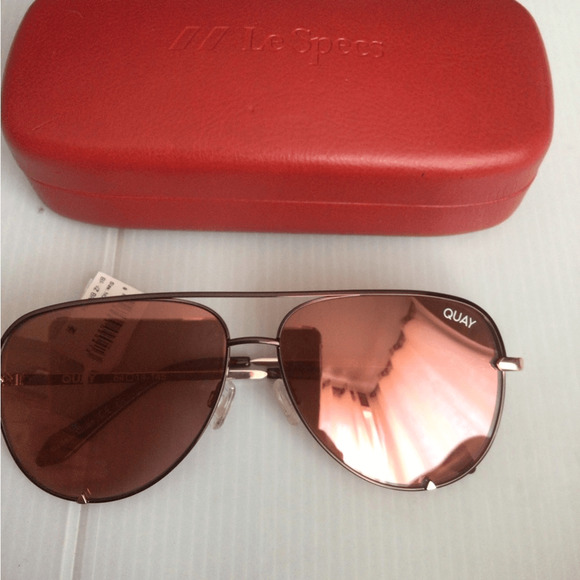 Quay Australia Accessories - NEW ! Quay Aviator High Key Pink Sunglasses